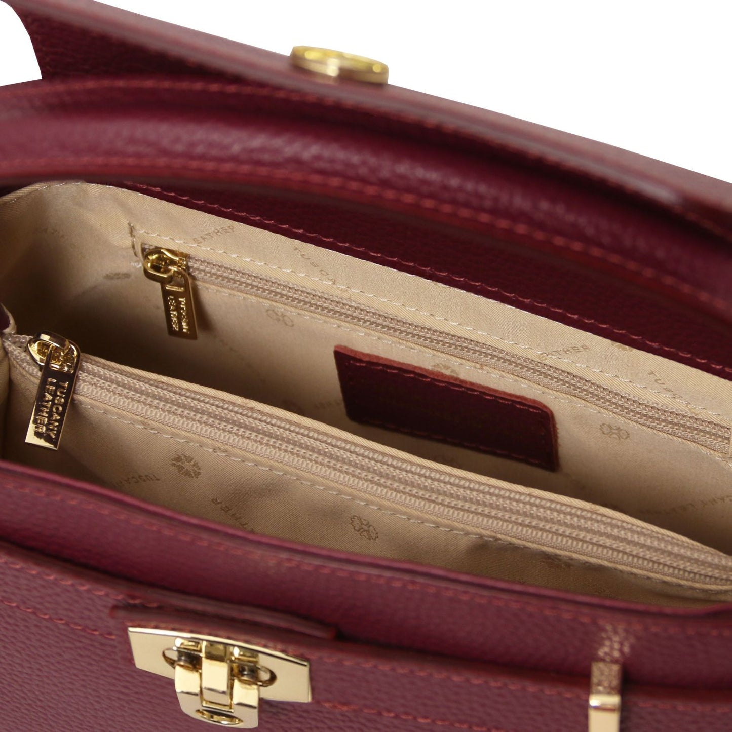 Maisy - Leather top handle bag - Medium size | TL142455