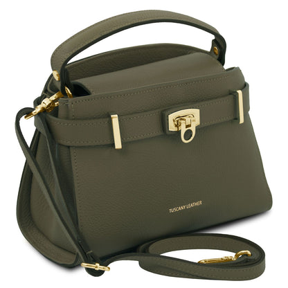 Maisy - Leather top handle bag - Medium size | TL142455