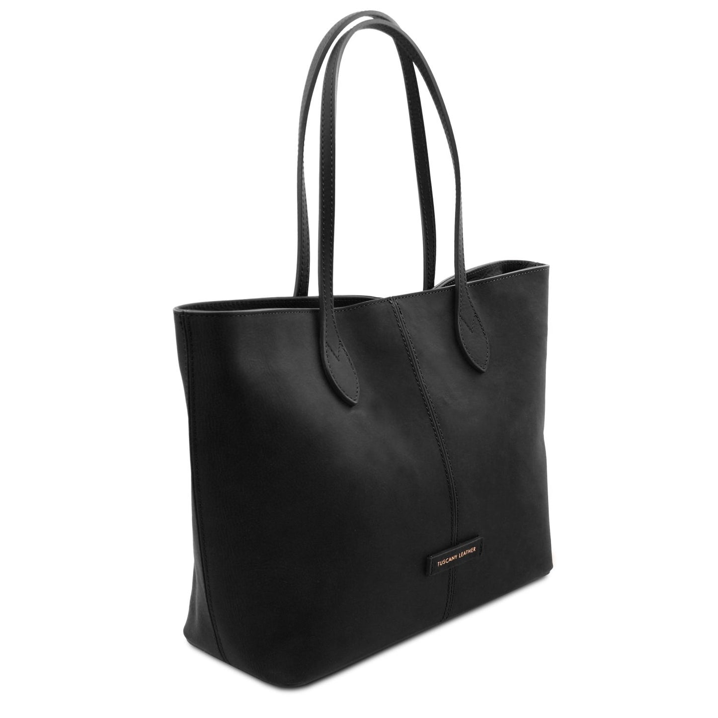 Essenza - Long handle leather tote bag | TL142612