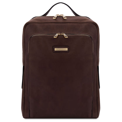 Bangkok - Matte leather laptop backpack | TL141793