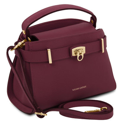Maisy - Leather top handle bag - Medium size | TL142455