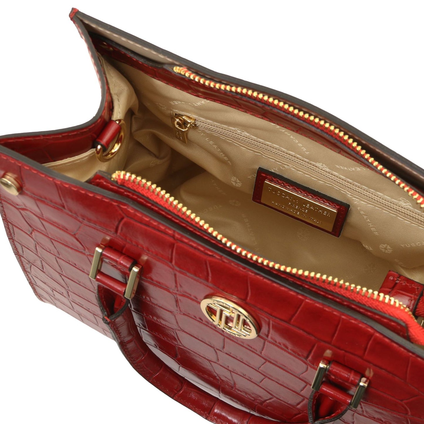 Croque - Croc print leather tote handbag | TL142504