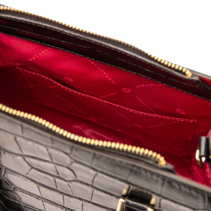 Croque - Croc print leather tote handbag | TL142504