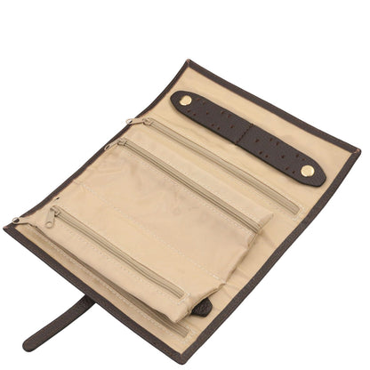 Soft leather jewellery case
