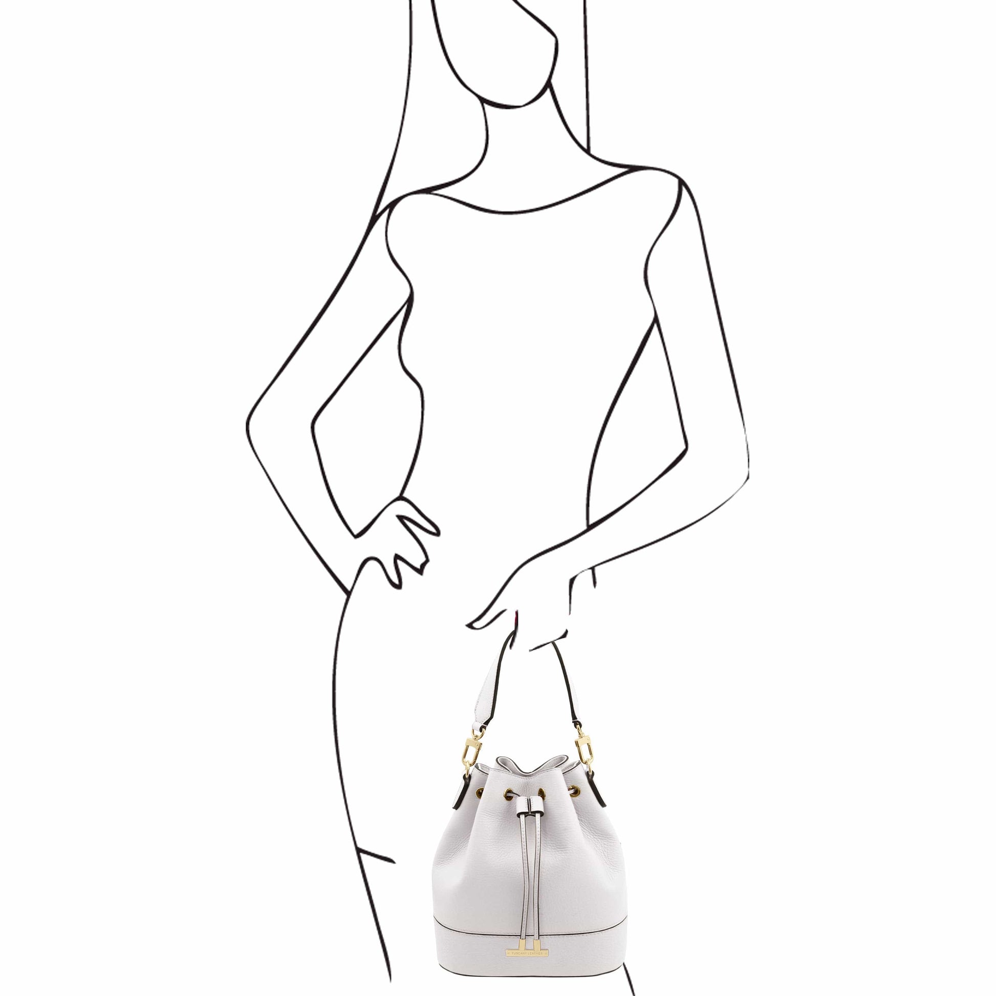 TL Bag - Leather bucket bag | TL142146 - Premium Leather handbags - Shop now at San Rocco Italia