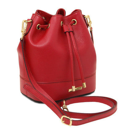 Leather handbags TL Bag - Leather bucket bag | TL142146 San Rocco Italia