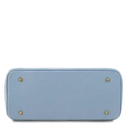 TL Bag - Leather handbag with golden hardware | TL141529