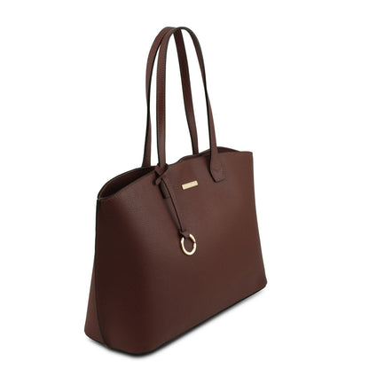 TL Bag - Leather shopping bag | TL141828 - Premium Leather shoulder bags - Shop now at San Rocco Italia