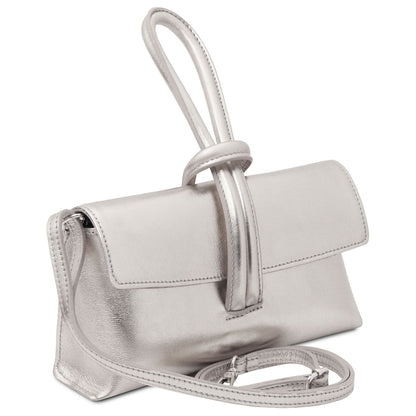Leather handbags TL Bag - Metallic leather clutch | TL141993 San Rocco Italia