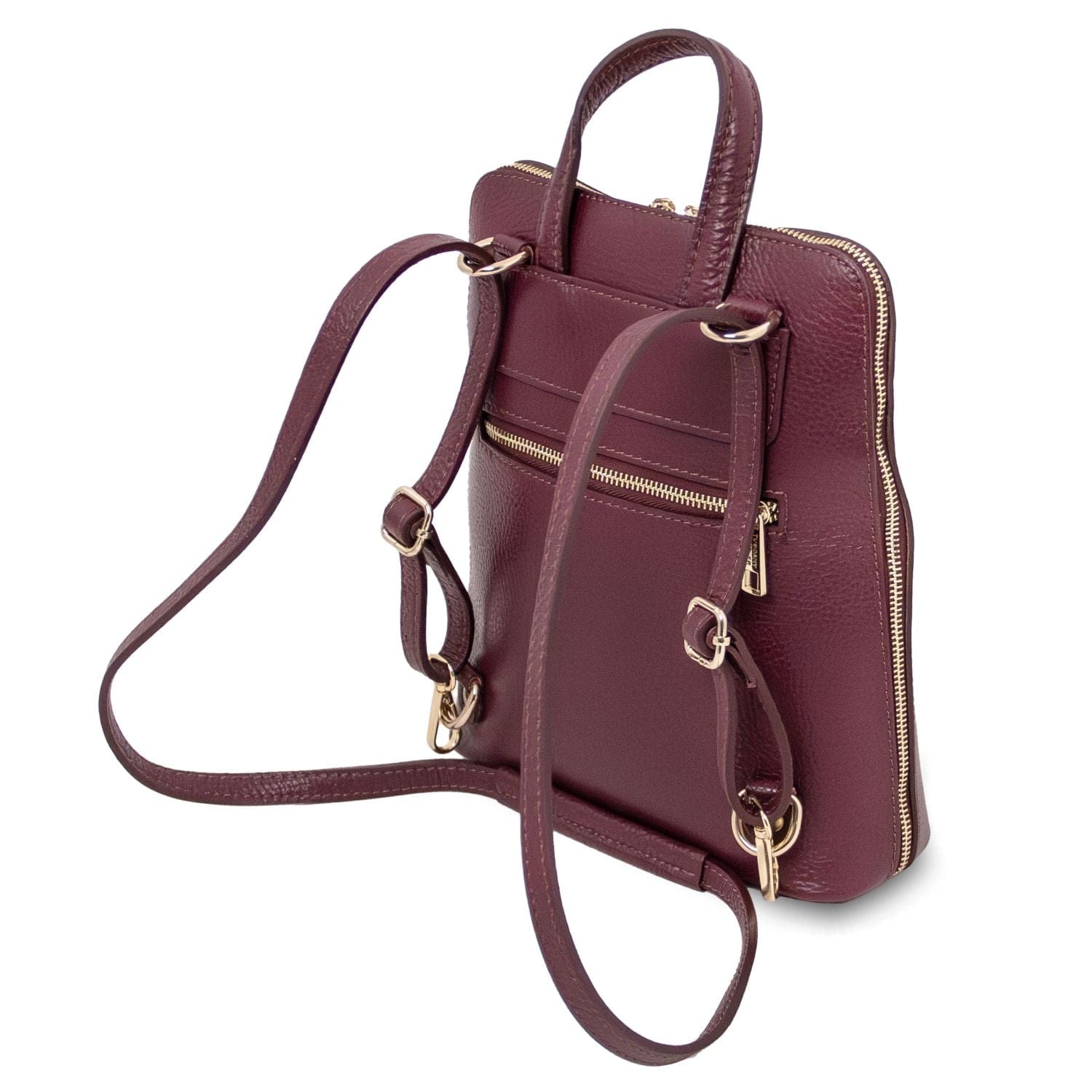 TL Bag - Small Convertible Leather Backpack For Women | TL142092 - Premium Leather backpacks for women - Shop now at San Rocco Italia