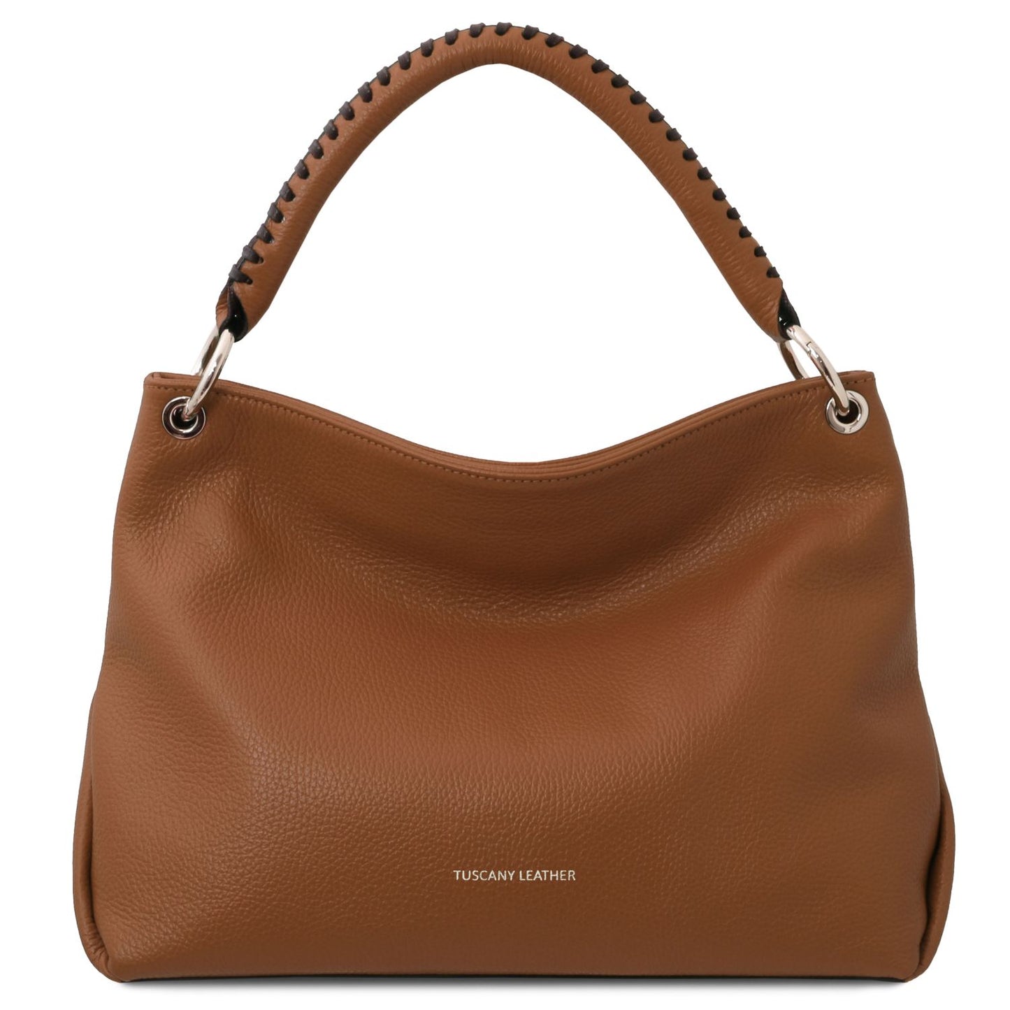 Leather handbags Cognac TL Bag - Soft Italian leather handbag | TL142087 San Rocco Italia