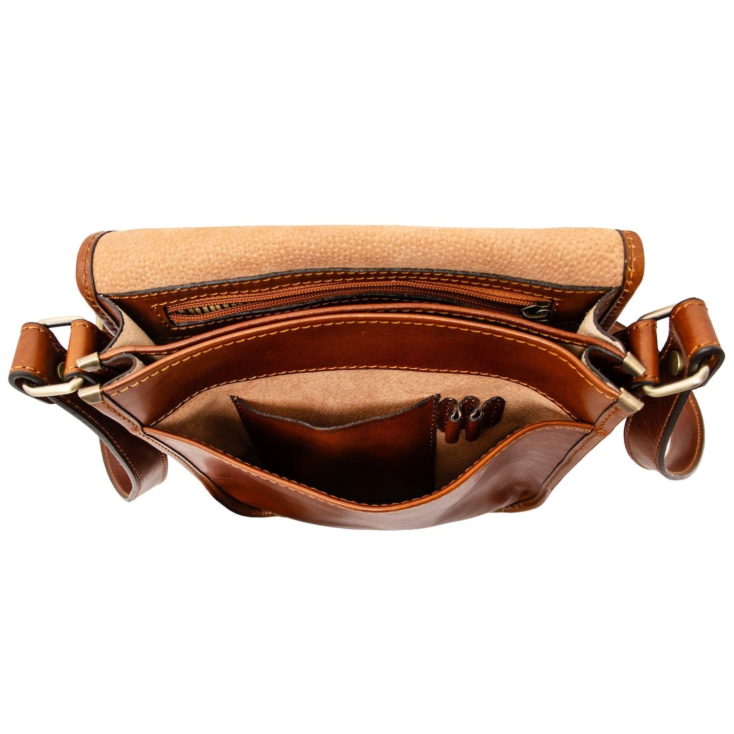 TL Messenger - Two compartment leather shoulder bag | TL141255 - Premium Leather bags for men - Shop now at San Rocco Italia