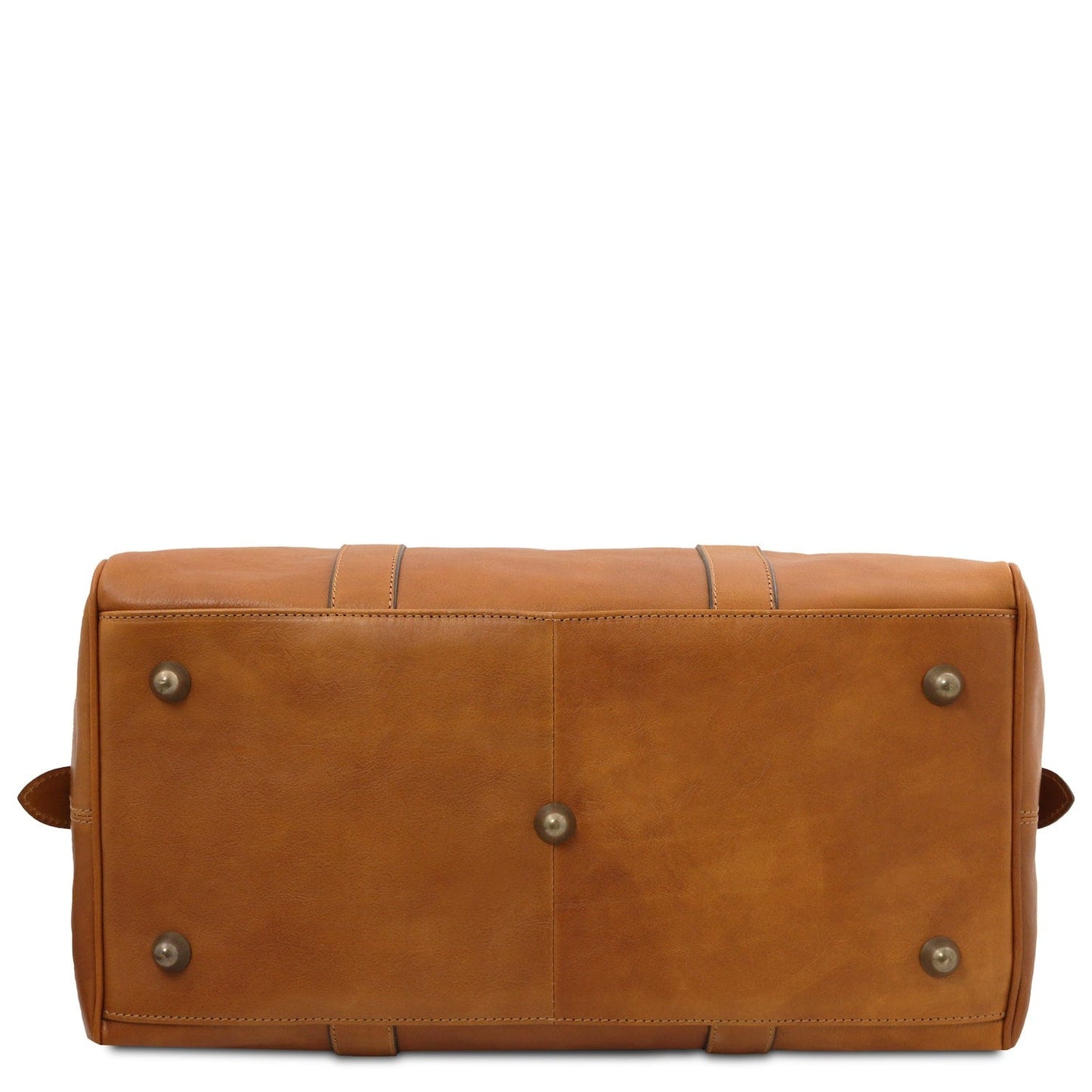 TL Voyager - Travel leather duffle bag with pocket on the back side in matte leather - Small size | TL141250 - Premium Leather Travel bags - Shop now at San Rocco Italia
