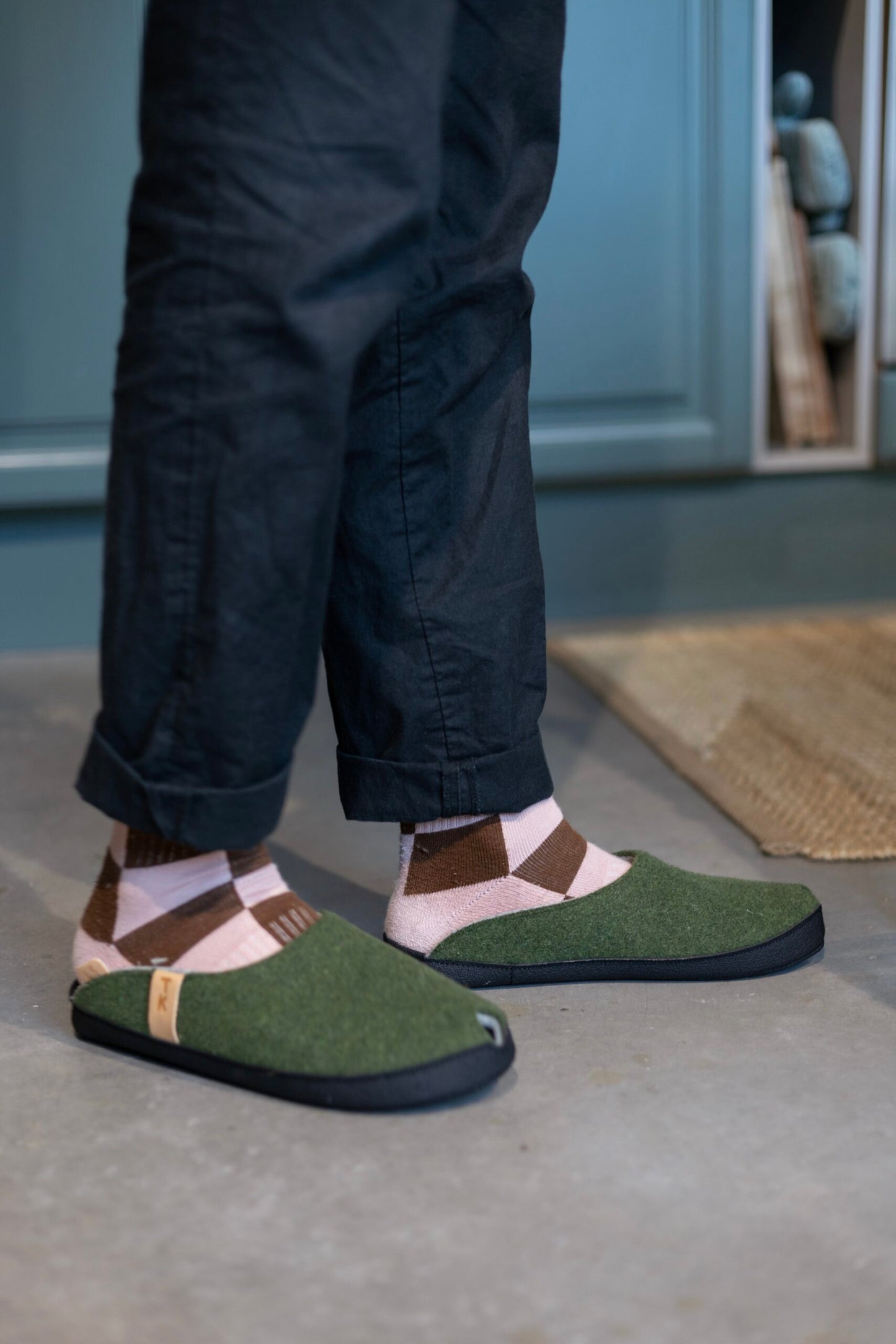 Slippers TOKU Brussels Slippers - Moss Green San Rocco Italia