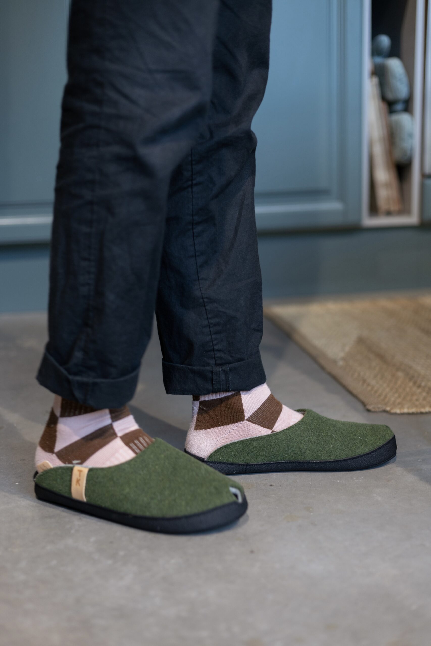 Slippers TOKU Brussels Slippers - Moss Green San Rocco Italia