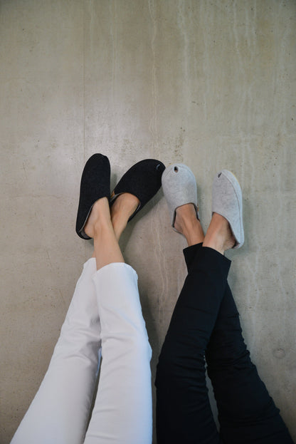 TOKU Brussels Slippers - Dark Gray - Premium Slippers - Shop now at San Rocco Italia