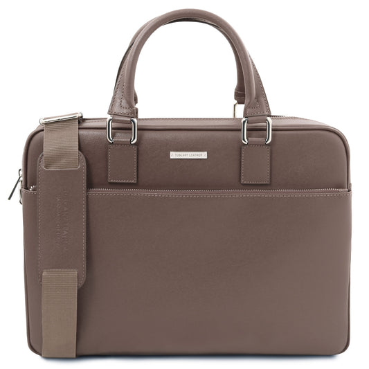 Torino - Saffiano leather laptop briefcase | TL142551
