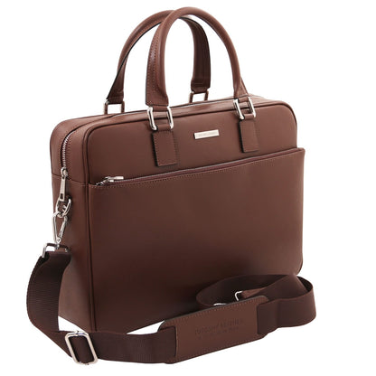 Torino - Saffiano leather laptop briefcase | TL142551