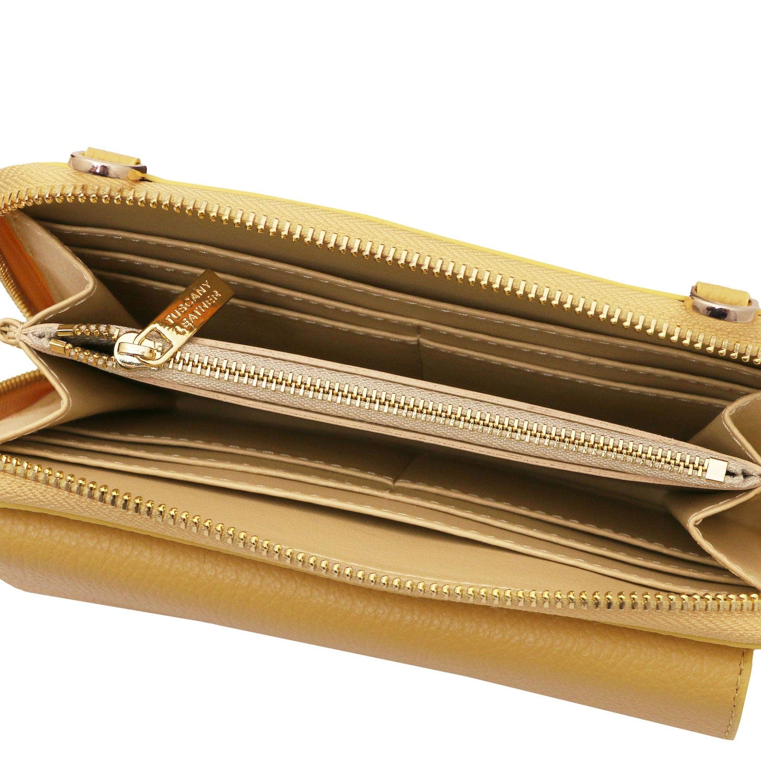 Urania - Leather phone wallet with strap | TL142433 - Premium Leather shoulder bags - Shop now at San Rocco Italia