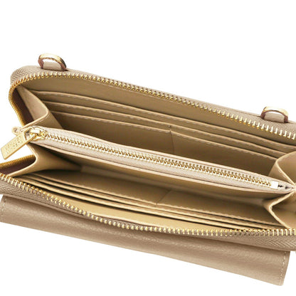 Urania - Leather phone wallet with strap | TL142433 - Premium Leather shoulder bags - Shop now at San Rocco Italia