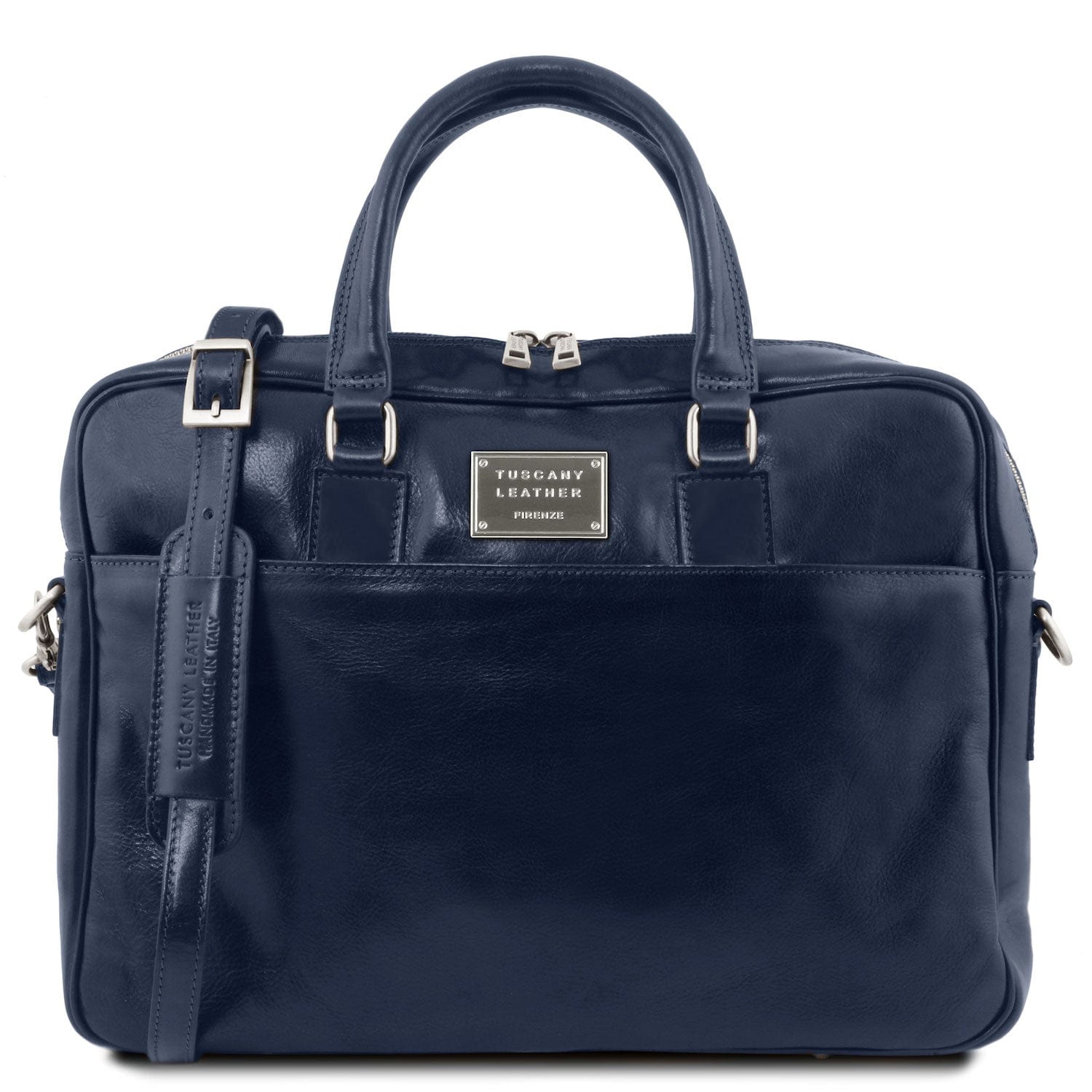 Urbino - Leather laptop briefcase with front pocket | TL141241 - Premium Leather laptop bags - Shop now at San Rocco Italia