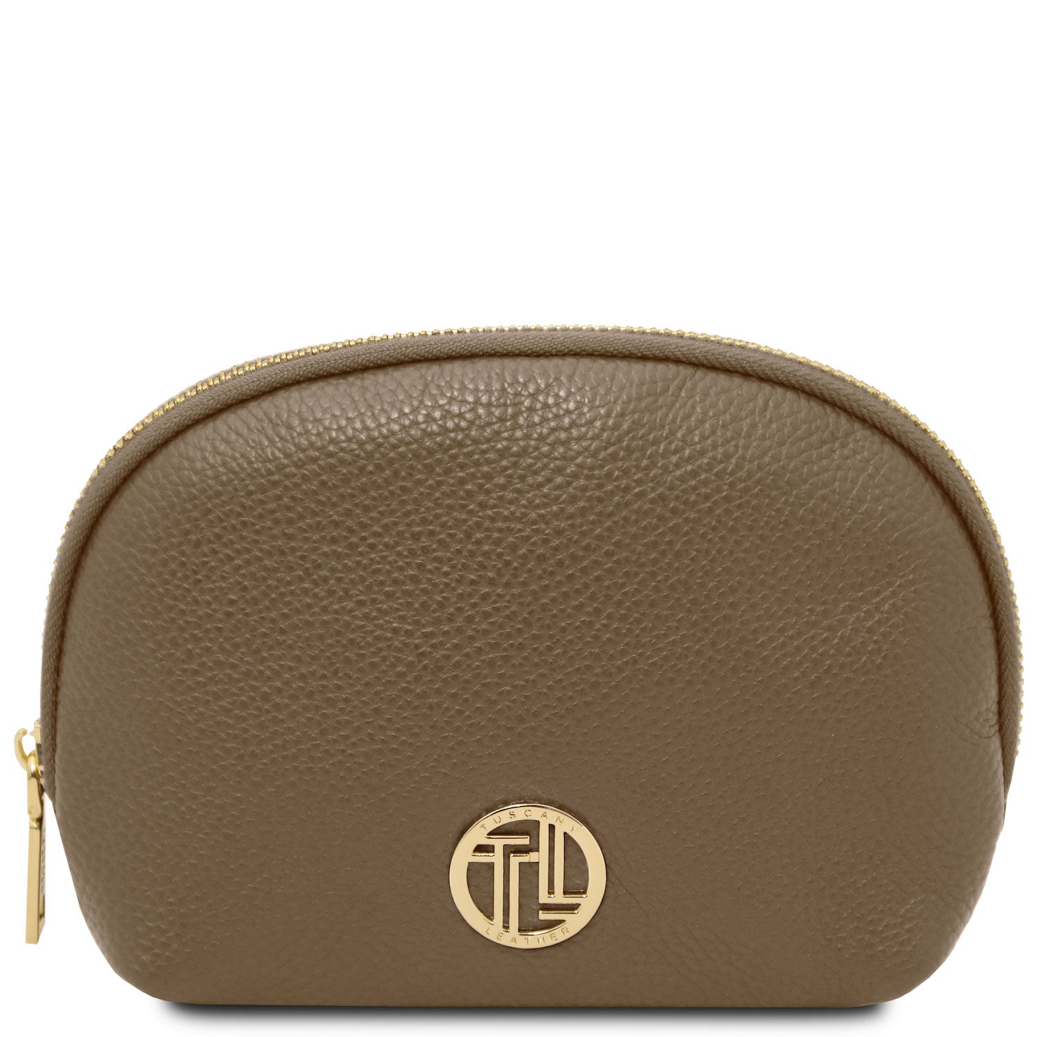 Travel leather accessories Dark Taupe Vera - Soft leather toiletry case | TL142438 San Rocco Italia