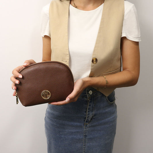 Travel leather accessories Vera - Soft leather toiletry case | TL142438 San Rocco Italia