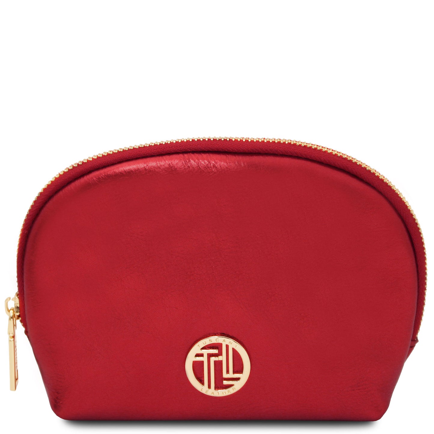 Travel leather accessories Red Vera - Soft metallic leather toiletry case | TL142520 San Rocco Italia