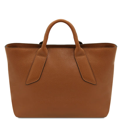 Leather handbags Viva - Italian leather tote bag | TL142498 San Rocco Italia