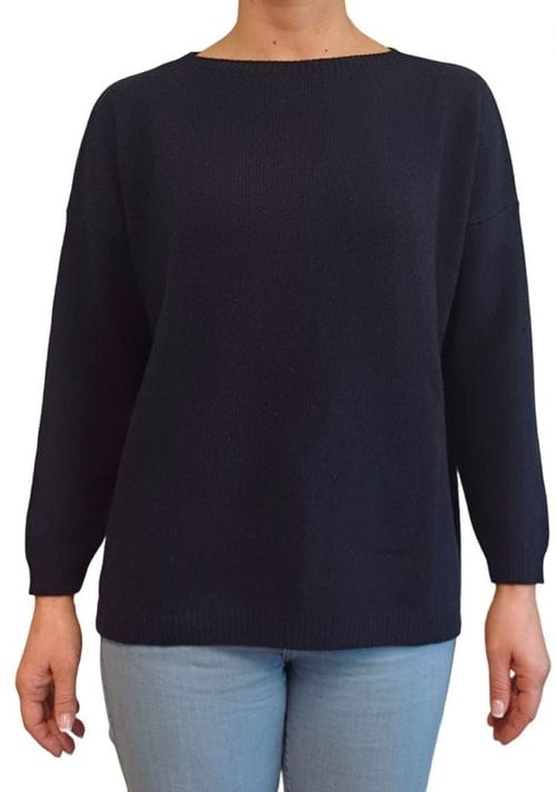 Women's Boat Neck Sweater in Reclaimed Cashmere - Premium Women's Clothing - Shop now at San Rocco Italia