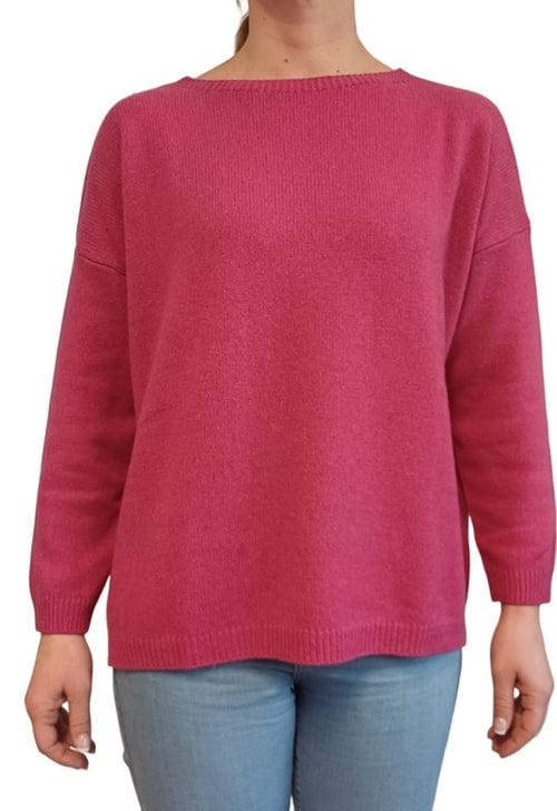 Women's Boat Neck Sweater in Reclaimed Cashmere - Premium Women's Clothing - Shop now at San Rocco Italia