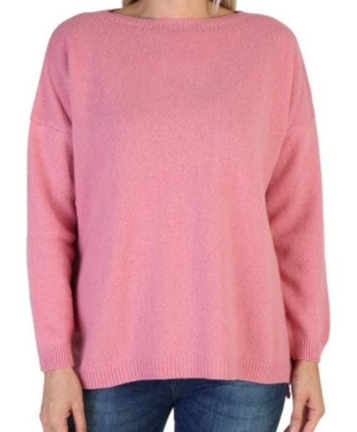 Women's Boat Neck Sweater in Reclaimed Cashmere - Premium Women's Clothing - Shop now at San Rocco Italia