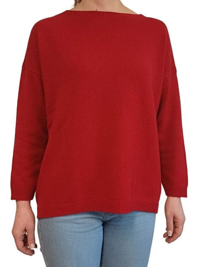 Women's Boat Neck Sweater in Reclaimed Cashmere - Premium Women's Clothing - Shop now at San Rocco Italia