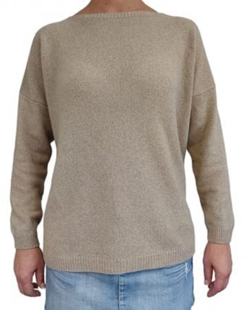 Women's Boat Neck Sweater in Reclaimed Cashmere - Premium Women's Clothing - Shop now at San Rocco Italia