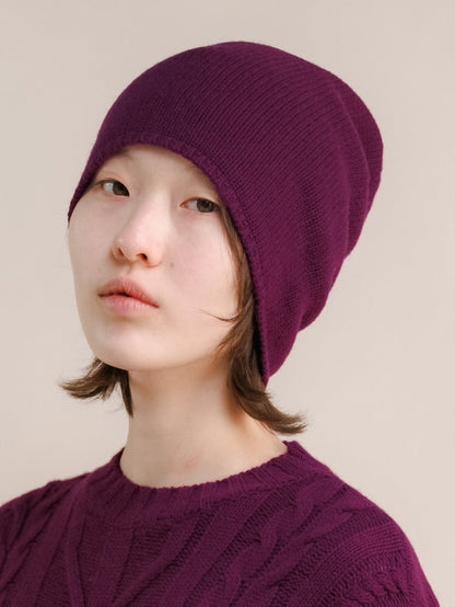 Knitwear Magenta Wool & Cashmere Mix Beanie (3D-Knit) San Rocco Italia