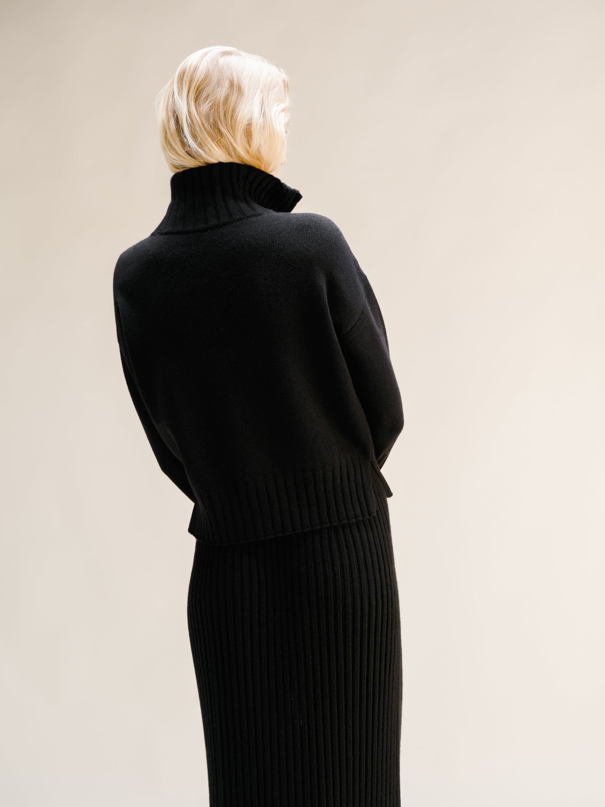 Knitwear Wool & Cashmere Mix High Neck Sweater with Zip San Rocco Italia