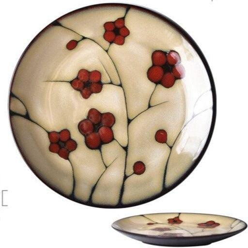 Hand-painted ceramic floral plates - 20.3-22.2 cm (approx. 8-8.74") - Premium Tableware - Shop now at San Rocco Italia