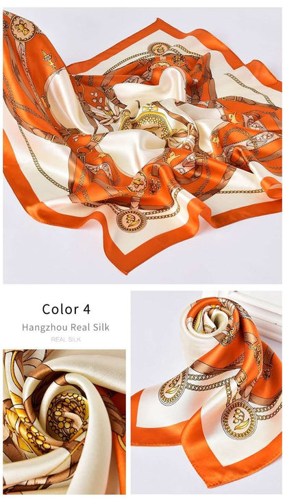100% Natural Silk Square Scarves - 65x65 cm - Premium Accessories - Just €39.95! Shop now at San Rocco Italia