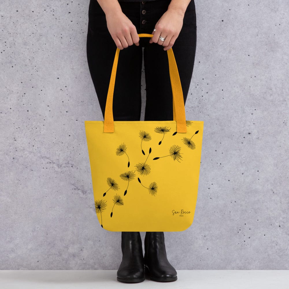 Yellow Dandelion Tote Bag - Premium Accessories - Handbags - Shop now at San Rocco Italia