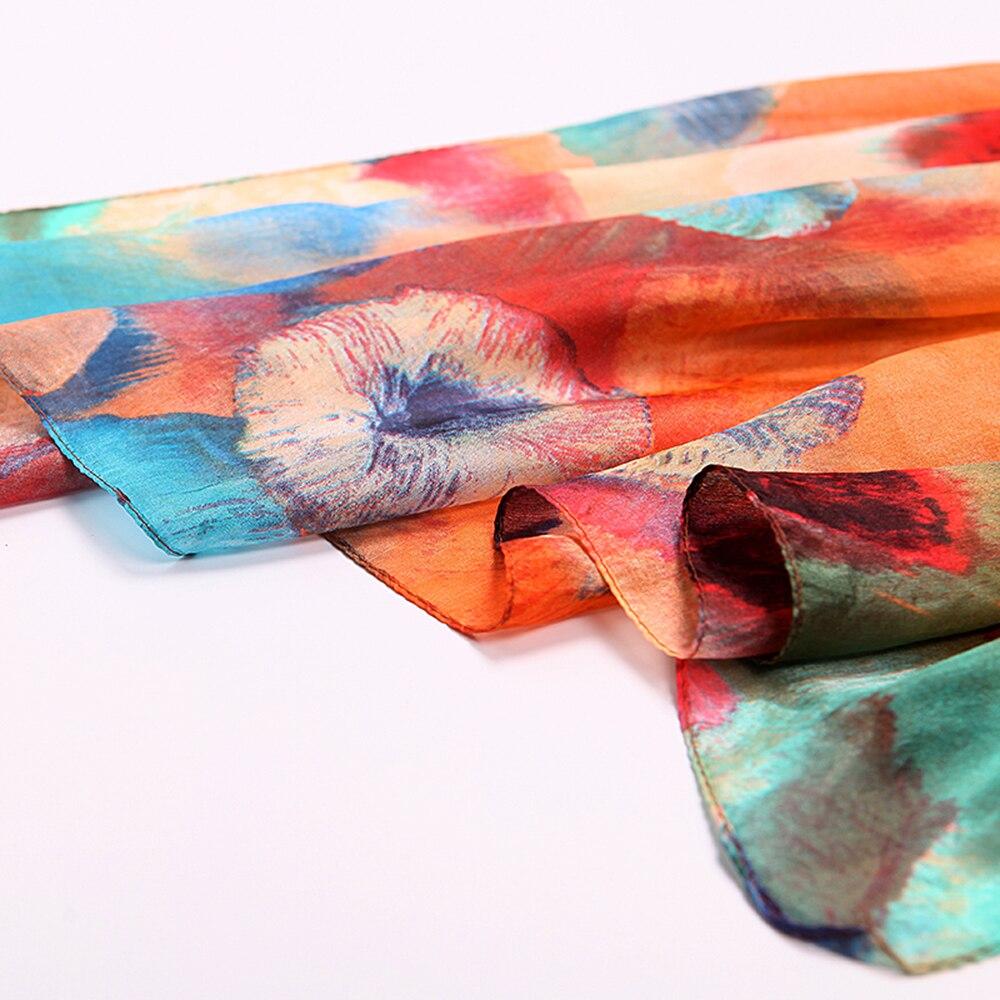 Large, Sheer Genuine Mulberry Silk Scarf | 175 x 110 cm (approx. 69 x 43 inches) - Premium Accessories - Shop now at San Rocco Italia