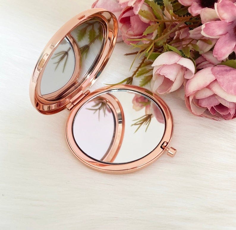 Personalised Double-Sided Pocket Makeup Mirror - Premium Accessories - Mirror - Shop now at San Rocco Italia