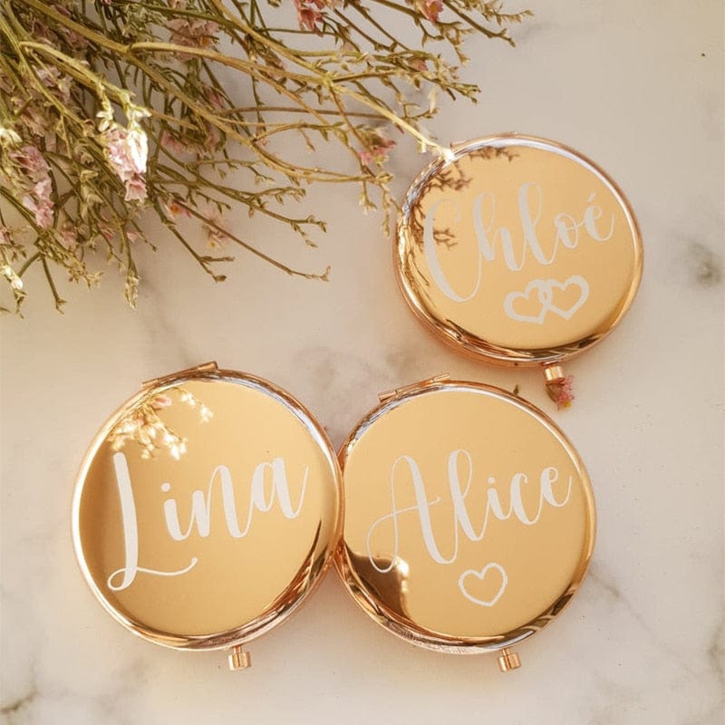 Personalised Double-Sided Pocket Makeup Mirror - Premium Accessories - Mirror - Shop now at San Rocco Italia