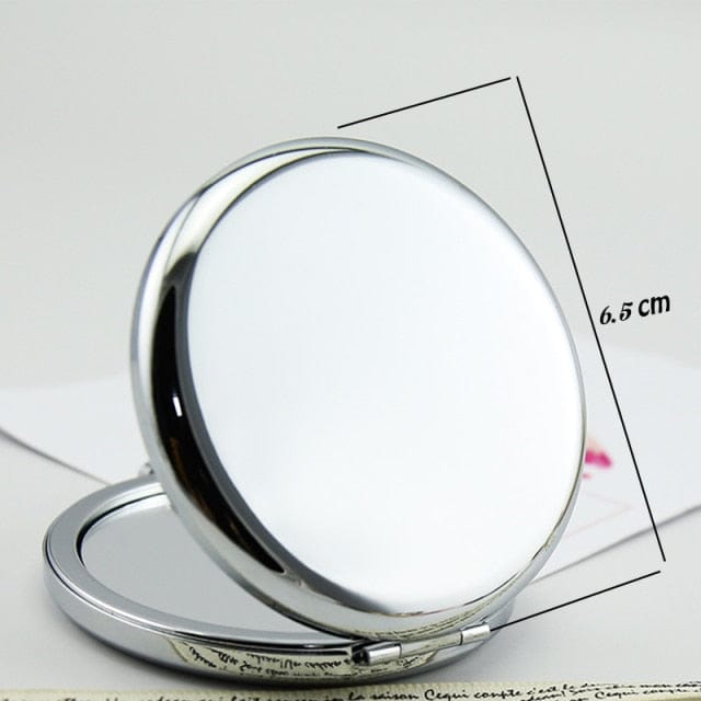 Personalised Double-Sided Pocket Makeup Mirror - Premium Accessories - Mirror - Shop now at San Rocco Italia