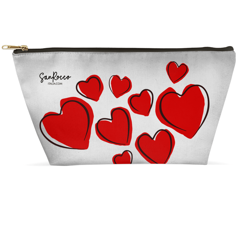 Red Hearts Accessory Pouches - Premium Accessories - Just €18.95! Shop now at San Rocco Italia