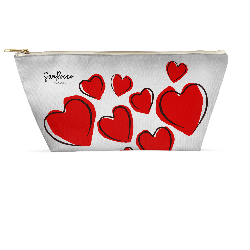 Red Hearts Accessory Pouches - Premium Accessories - Just €18.95! Shop now at San Rocco Italia