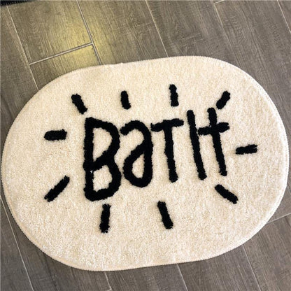 "Bath" and "Enter" Bath Mats - Bathroom decor -  sanroccoitalia.it