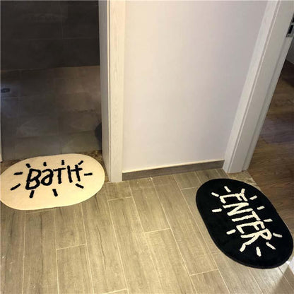 "Bath" and "Enter" Bath Mats - Bathroom decor -  sanroccoitalia.it