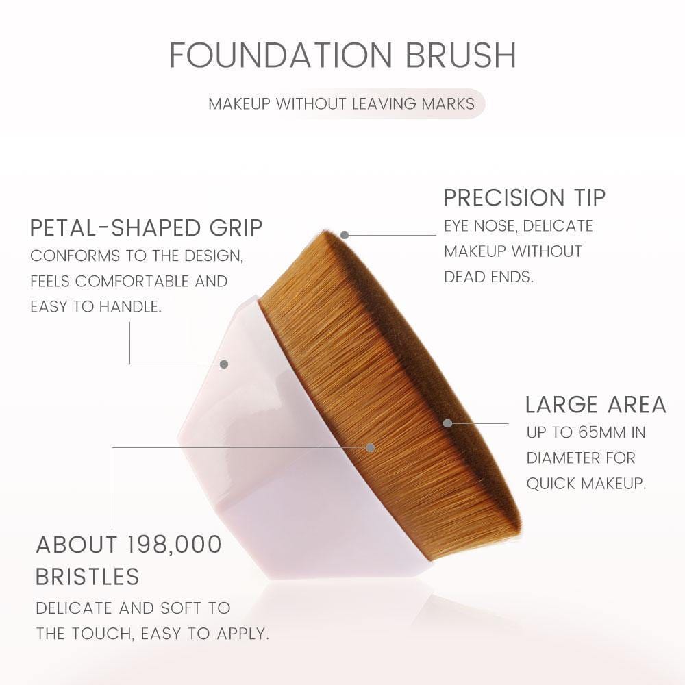 Petal-Shaped Flawless Skin Foundation Brush - Premium Beauty Product - Shop now at San Rocco Italia