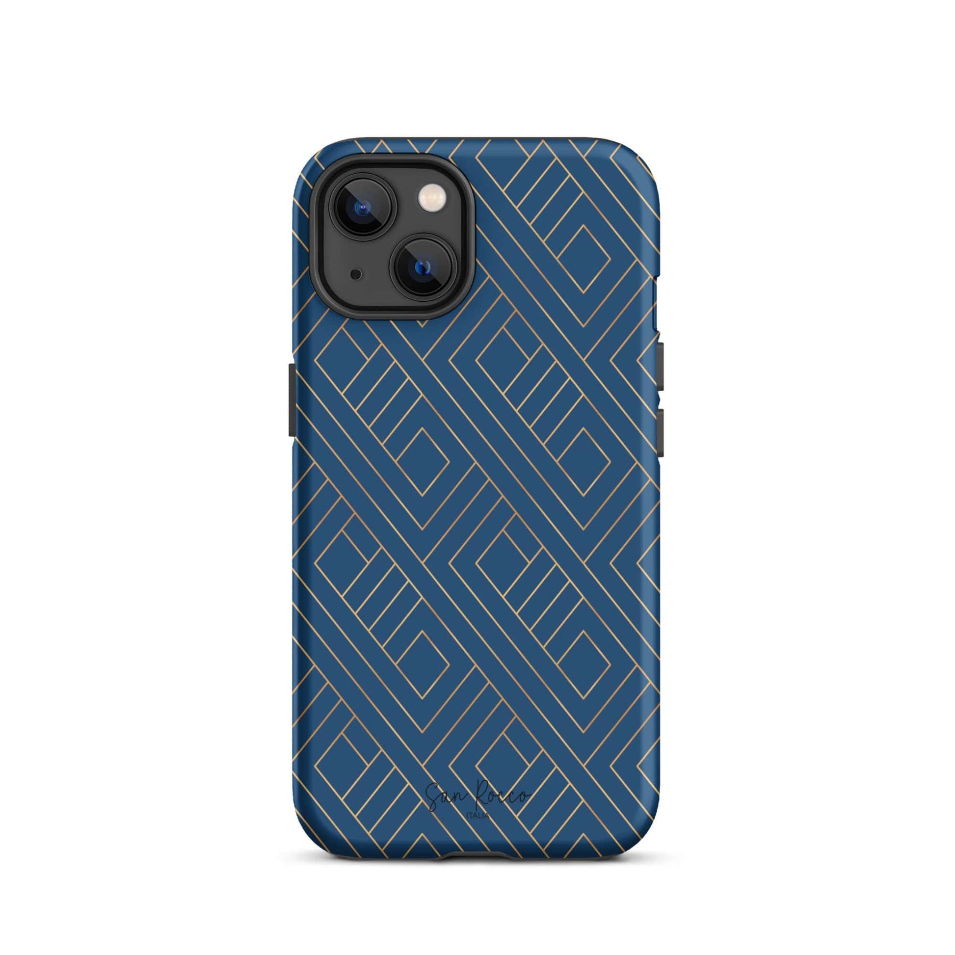 Blue and Gold Tough Case for iPhone® -  - San Rocco Italia