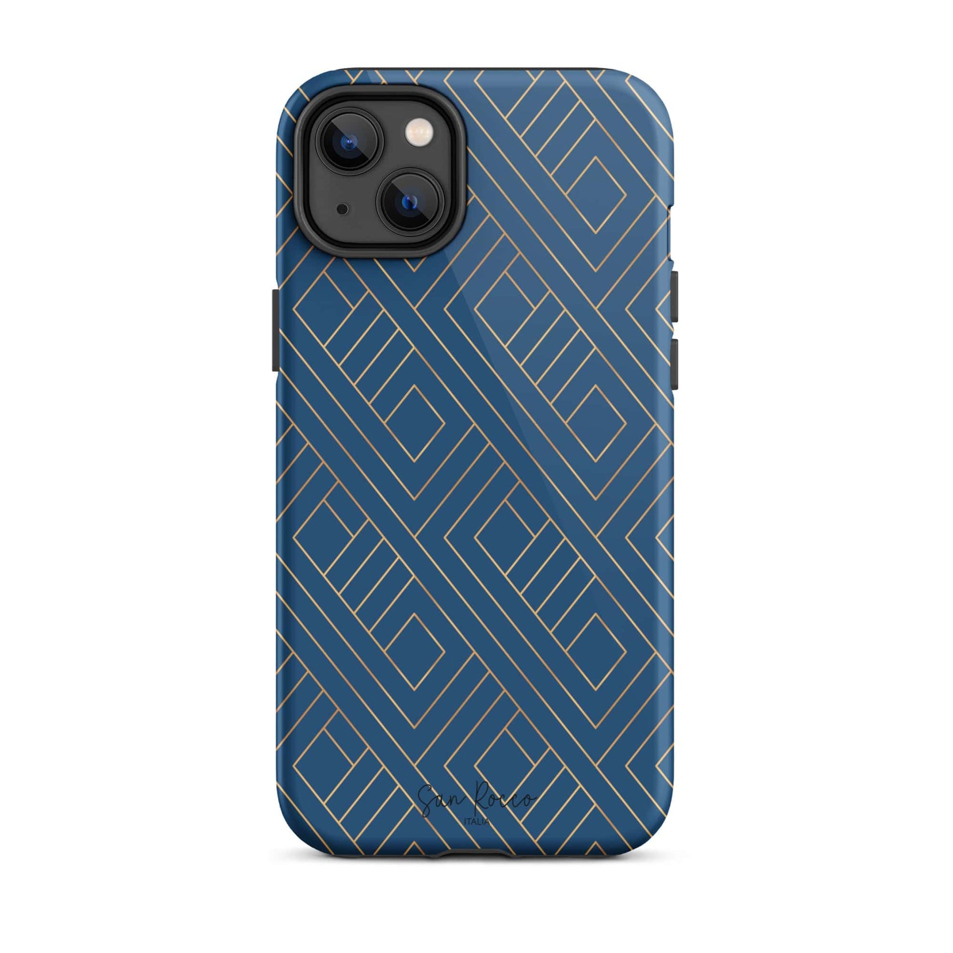 Blue and Gold Tough Case for iPhone® -  - San Rocco Italia